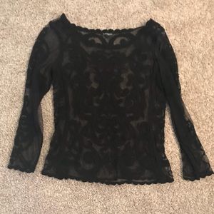 Black lace top